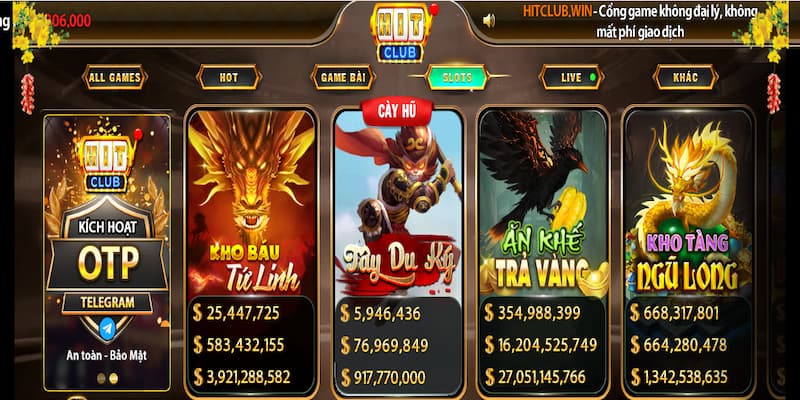 Kho game Hitclub đa dạng