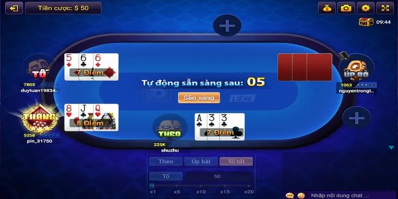 Thuật ngữ cơ bản cần biết trong bài Liêng Hit Club