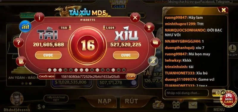 Tổng quan về tài xỉu MD5 Hit Club